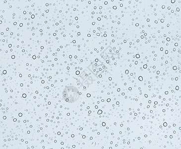 玻璃蓝底面的水泡宏观水滴液体水分流动气泡背景图片