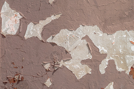 旧石膏墙 风景风格 混凝土表面 大背景或纹理上的薯片涂料胭脂红建筑石头合金珊瑚墙纸风化象牙水泥艺术背景图片