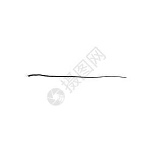 画笔描边 Grunge 矢量纹理刷子墨水水粉艺术边界黑色中风水彩印迹背景图片