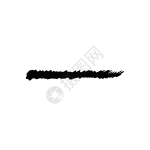 画笔描边 Grunge 矢量纹理水彩水粉印迹艺术黑色刷子墨水边界中风背景图片