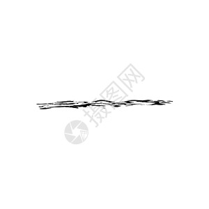 画笔描边 Grunge 矢量纹理水粉艺术边界墨水中风水彩印迹刷子黑色背景图片