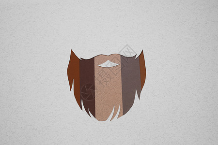 短胡子设计发型胡须摄影棕色卡通片插图背景图片