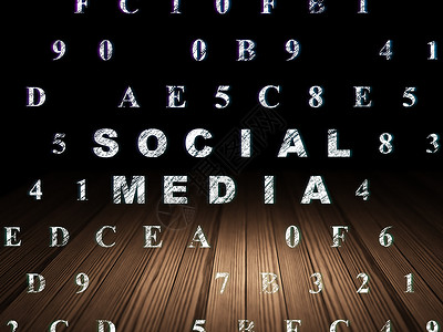 社交网络概念社交媒体在互联网划痕扇子中风社区木头棕色朋友社会孵化背景图片