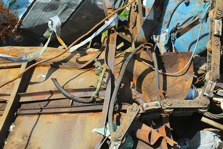 金属碎片工业的腐蚀高清图片
