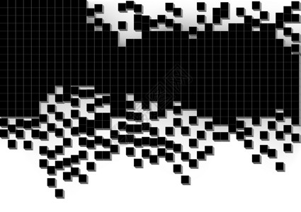分散的立方体背景背景图片