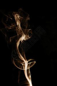 管子漩涡小径卷发青铜运动熏香烟雾绿色印象摄影背景图片