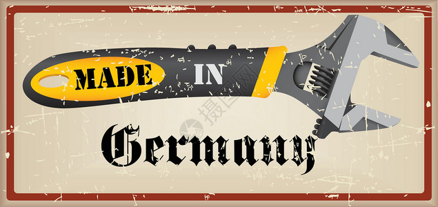 德国制造的标签背景图片