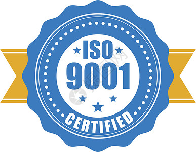 ISO 9001认证 - 质量标准封印插画