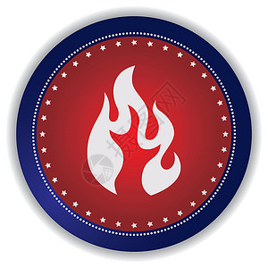 消防图标按钮网站插图火焰背景图片