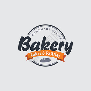 面包包装标签糕点艺术徽章蛋糕烤箱背景图片