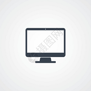 电脑桌面图标监视器灰色工具白色网络屏幕笔记本按钮老鼠键盘背景图片