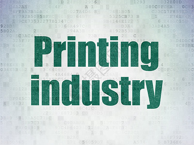 数字数据纸背景上的行业概念印刷业程序编程软件活力车站绘画工厂技术工业印刷背景图片