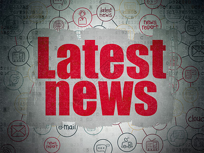 新闻概念最新消息数字数据纸背景代码杂志公告灰色技术文章红色通讯流程图绘画背景图片