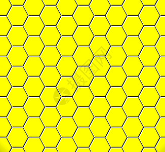 蜂窝模式金子六边形插图蜜蜂细胞艺术黑色蜂巢蜂蜜黄色背景图片