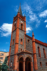 中世纪 石教堂高清图片