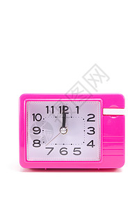 闹钟手表时间指针粉色背景图片
