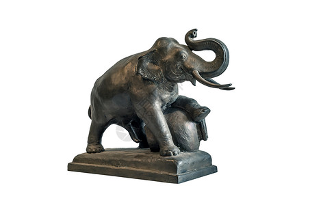 金属成型大象形像设计背景图片