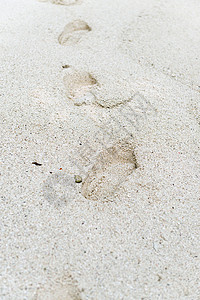 沙脚足迹海浪蓝色海景水平冲浪消失摄影海滩天空高清图片