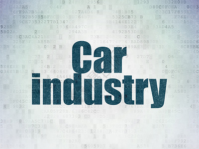 数字数据纸背景上的行业概念汽车行业炼油厂蓝色工厂工程生产技术代码电脑汽车活力背景图片