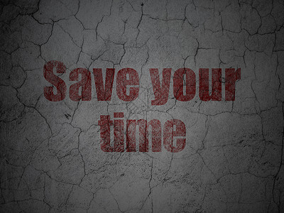 救救时间概念 在墙壁背景上节省时间背景