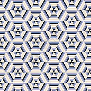 无缝矢量几何 图案背景装饰品蓝色织物蜂窝插图紫色六边形墙纸纺织品灰色背景图片