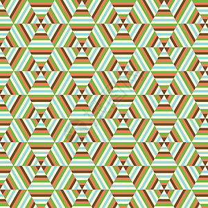 无缝矢量几何 图案背景织物纺织品插图黄色绿色墙纸装饰品六边形棕色蜂窝背景图片