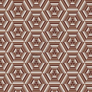 无缝矢量几何 图案背景织物墙纸纺织品棕色装饰品插图六边形蜂窝背景图片