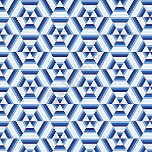 无缝矢量几何 图案背景织物灰色装饰品插图纺织品蜂窝蓝色墙纸六边形背景图片