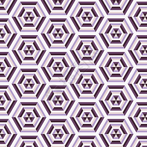 无缝矢量几何 图案背景墙纸六边形蜂窝紫色织物纺织品装饰品插图背景图片