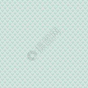 传统的日本波浪图案背景圆圈插图纺织品绿色海浪灰色白色墙纸背景图片