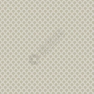传统的日本波浪图案背景海浪圆圈墙纸纺织品棕色白色插图背景图片
