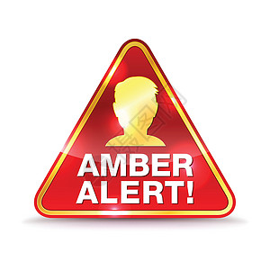 Amber 警报警告图标说明背景图片