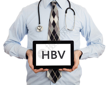 乙肝病毒持有平板药的医生  HBV黄疸药品药剂师化学肝炎胶囊处方剂量药店疫苗背景