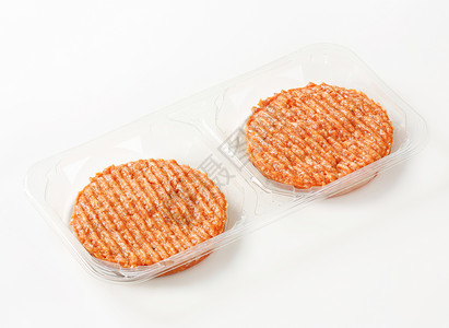 Raw 汉堡包便当包装馅饼碎肉屠宰食物猪肉牛肉产品背景图片