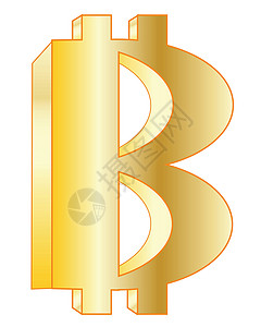 虚拟货币比特币的符号背景图片