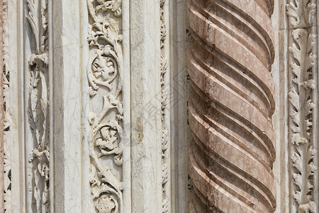 古代大理石柱的详情雕塑雕塑家白色柱子装饰品花香大理石石头加工风景背景图片