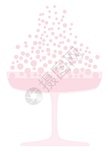 粉红香槟泡泡粉色艺术品绘画新年艺术庆典玻璃插图婚礼气泡背景图片