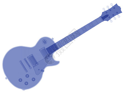 蓝色吉他艺术品乐器音乐绘画蓝调线圈摇滚乐脖子艺术电器背景图片
