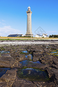 埃克穆尔Eckmuhl灯塔建筑广场晴天旅行蓝色建筑学全景地标天空背景