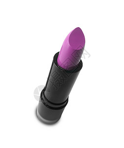 白背景上的口红化妆品美丽紫色头油粉色光泽度背景图片