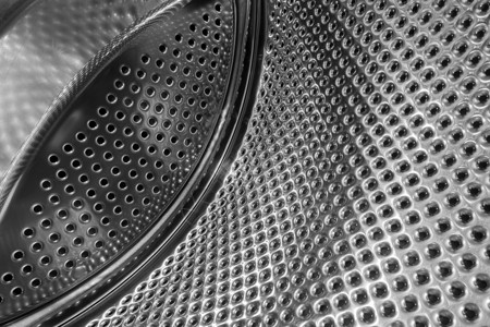 洗衣机鼓不锈钢器具清洁工家庭金属技术家务洗衣合金离心机背景图片