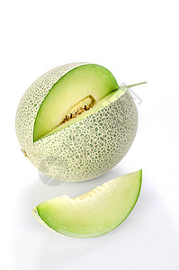 白色的绿瓜水果西瓜热带绿色蔬菜食物饮食背景图片