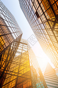 商业摩天大楼直飞天空建筑学公司企业光束市中心银行射线景观高楼反射背景图片
