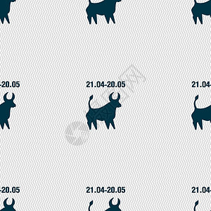 牛生肖素材金牛座标志 具有几何纹理的无缝模式 韦克托牛角网络日历哺乳动物动物十二生肖标签力量绘画插图设计图片