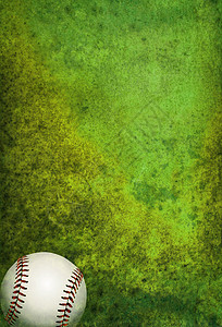带有球的纸质棒球场背景草皮比赛场地游戏背景图片