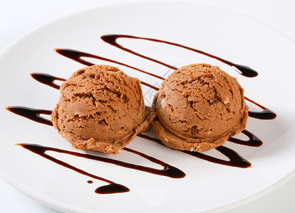 巧克力冰淇淋饼干傻事棕色焦糖咖啡食物甜点配料盘子奶糖糖浆背景图片
