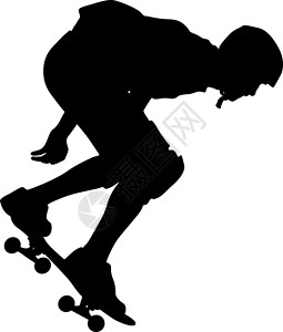 滑板剪影剪影滑板运动员执行跳跃 它制作图案矢量诡计城市男人行动闲暇运动乐趣文化街道男生插画