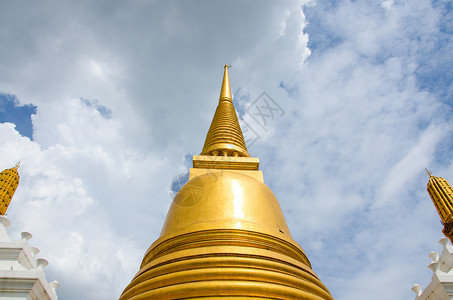 金色泰国曼谷精神文化城市博文地标旅游宗教寺庙吸引力佛塔背景图片