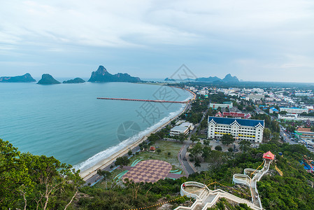 来自泰国的区景象风景地标旅游景观假期日落市中心海洋山脉旅行背景图片