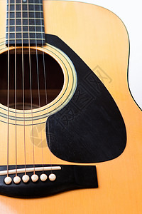 白色背景的音乐吉他国家民间艺术破烂材料指板海报摄影水平乐器背景图片
